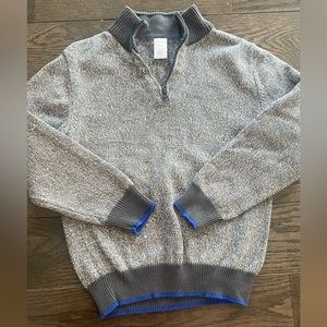 Boys Gymboree quarter-zip gray sweater